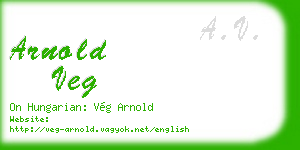 arnold veg business card